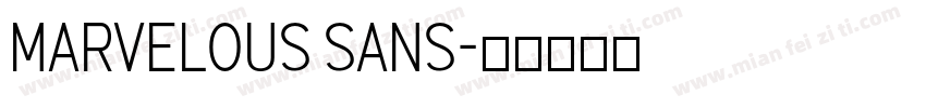 Marvelous Sans字体转换